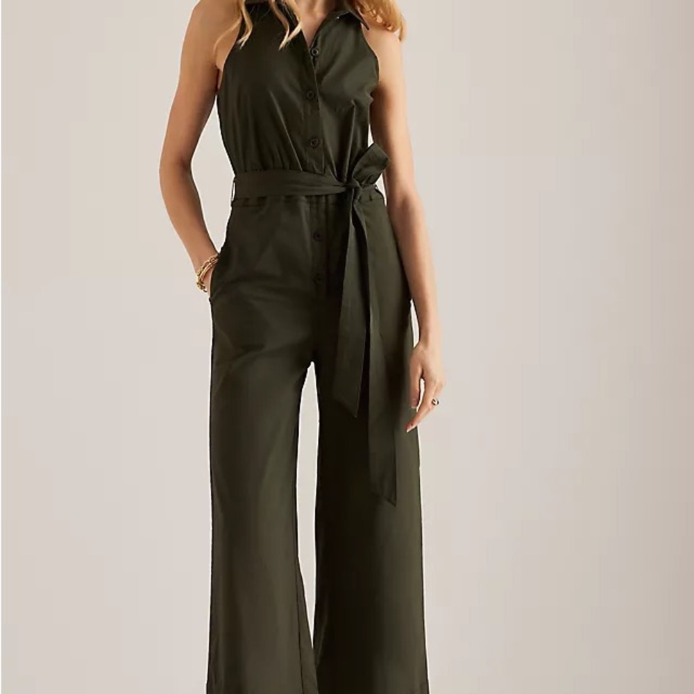 Maeve Cropped Halter Jumpsuit